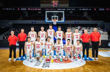 中国男篮vs中国台北首发：赵睿、贺希宁、朱俊龙、王浩然、胡金秋